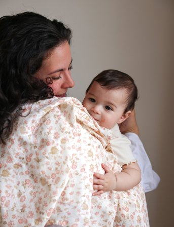 Cam Cam Copenhagen Muslin Cloth, Printed, 2-Pack - Gots - Pink - ONE SIZE