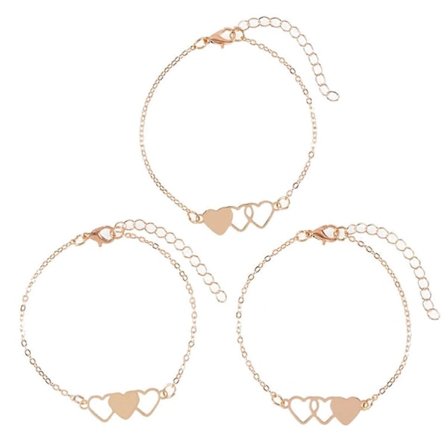 3 stk. Familie Søster Gave Pinky Promise Armbånd Tau Til Bedste Veninder Søstre