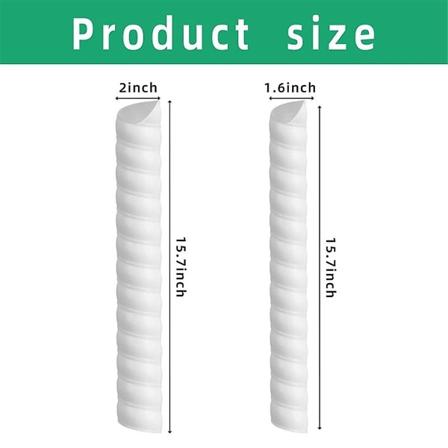 8 stk trebeskyttere 2 størrelser plast spiral trebeskytter trestammebeskytter pakk trebarkbeskytter