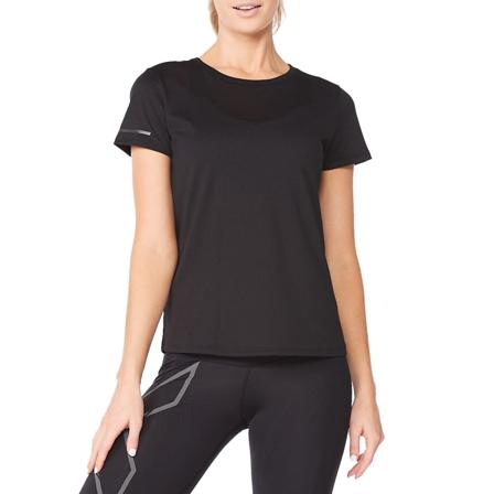 2XU Women's Light Speed Tech Tee Women Short sleeved fitness sweater Black L