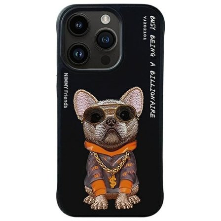 Nimmy Glasses Cool Case for iPhone 15 Pro Max - Svart