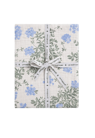 Garbo&Friends Muslin Dra-På-Lakan 180x200 cm Blå 180x200x30