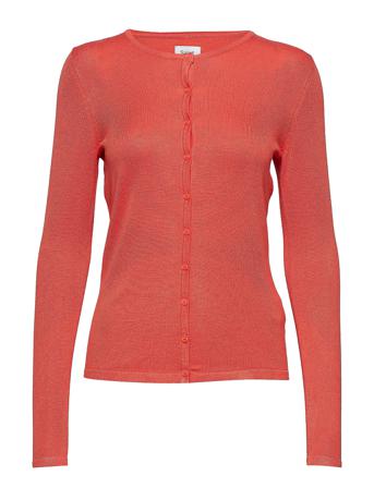 A8661, Milasz R-Neck Cardigan Stickad Tröja Cardigan Röd Saint Tropez