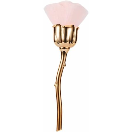 Rosa nagelborste nagellack borste skurbuffert (guld)-