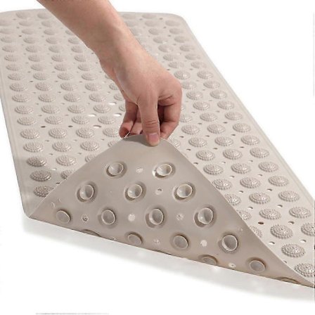 Hjemme Anti-Slip Brusebund Bademåtte Badeværelsesmåtte Sugekop Massagepunkt