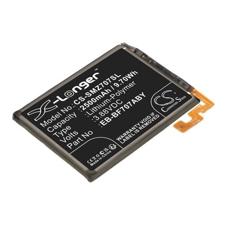 Batteri till SmartPhone, Mobil för Samsung Galaxy Z Flip 5G, SM-F707U1, SM-F707W m.fl.