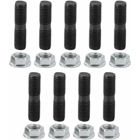 9 st M10x1.25 Turbo Bolt Lock Nut Set för Bil och Fordon Tillbehör, Passar till Mitsubishi