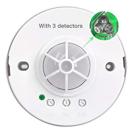 3-12m 360 graders takmontert nærværsensor bevegelsessensor lysbryter høy følsomhet Pir bevegelsessensor