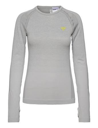 Hmlgg12 Training Seamless L/S Woman Langærmet T-shirt Grå Hummel
