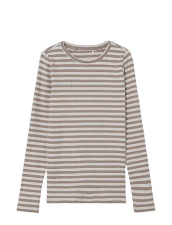 Nkfsuraja Xsl Ls Top Noos Tops T-shirts Long-sleeved T-shirts Brown Name It