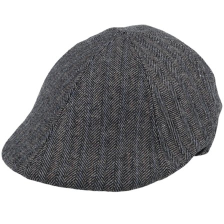 Barts - Grå flatcap Caps - Mr. Mitchell Cap Dark Grey Flat Cap @ Hatstore