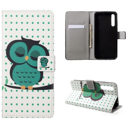Plånboksfodral Sony Xperia 5 II - Prickigt med Uggla