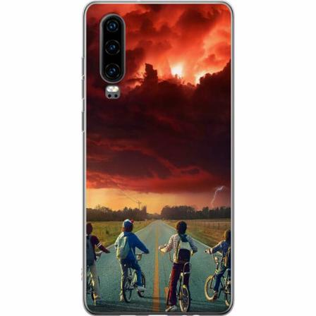 Huawei P30 Genomskinligt Skal Stranger Things