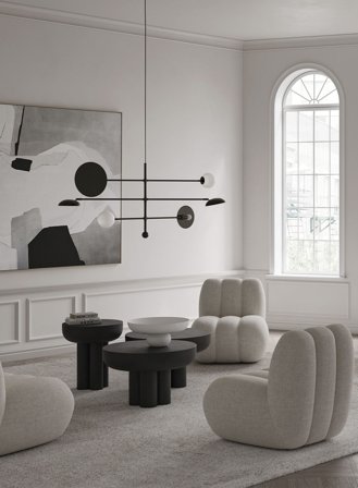 Sahn taklampe L125 - bronse/opal