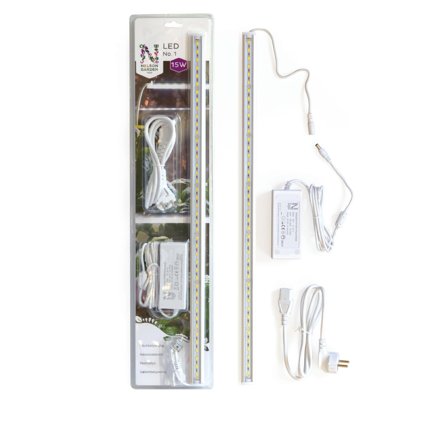Nelson Garden No.1 LED-vekstbelysning 15 W, 60 cm, med adapter, Avling