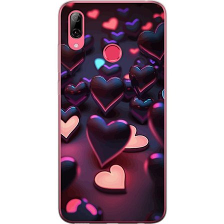 Kompatibelt Mobilskal till Huawei Huawei Y7 (2019) Midnattshjärtan