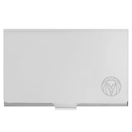 Portvizit din oțel argintiu pentru bărbați - Port card