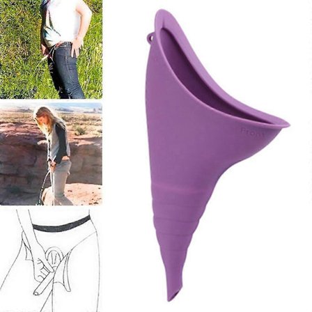 Bærbar tisse trakt for kvinner - Utfordre tissing med silikonmateriale