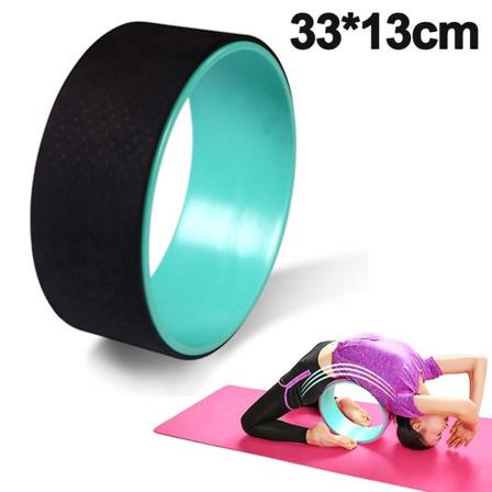 Yoga Wheel - Vahvin ja mukavin joogapotkuripyörä joogaasennoille, täydellinen rulla venyttelyyn, joustavuuden lisäämiseen ja selkärangan parantamiseen