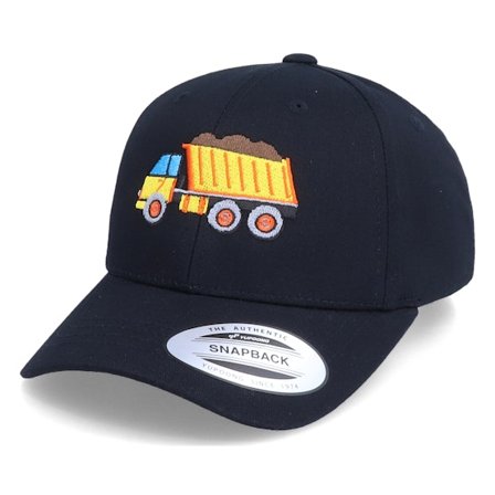 Kiddo Cap - Black - adjustable - Cap - Kids Dump Truck Black Adjustable - Hatstore