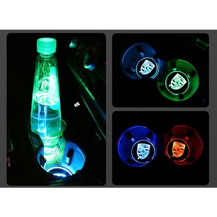 2X Till Porsche Led bottenplatta till mugghållare