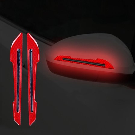 8 STK Reflekterende klistremerke for bil RØD