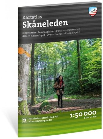 Calazo Friluftsatlas Skåneleden 1:50 000 3:e upplagan