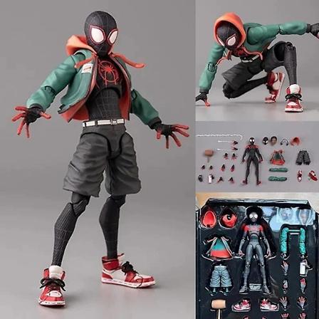 Marvel Cartoon Miles Morales Sentinel Anime Doll Action Model Ornament Spider-Man Action Doll Toy Julegave