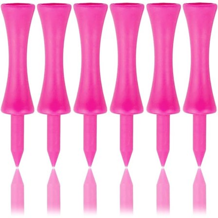 50 kpl 57 mm vaaleanpunaisia ​​muovi-golfteitä