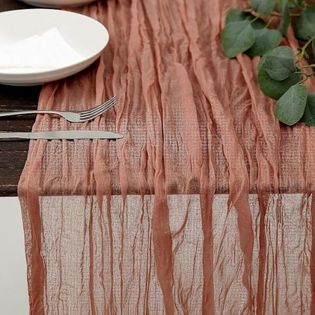 Svenskt skrynkligt tyg bordslöpare bohemisk balinesisk bordsduk bordslöpare lantlig bröllopsfest bordsdekoration flerfärgad