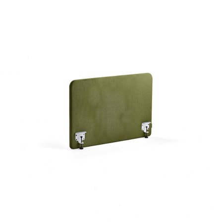 Tischteiler ZONE, inkl. weiße Beschläge, 1000 x 650 x 36 mm, Stoff Hush, waldgrün