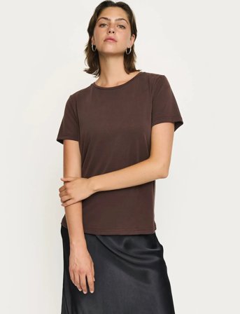 Soft Rebels Srella T-Shirt - Brown - XS