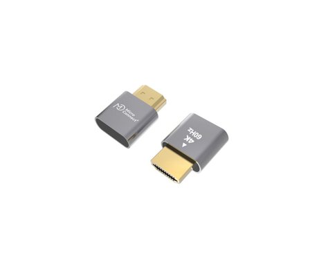 MicroConnect 4K HDMI Dummy, Grey universell virtuell display adapter