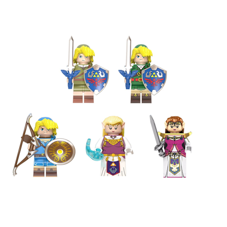 5-pack Byggklossfigurer för barn är de bästa presenterna för barn, en storlek