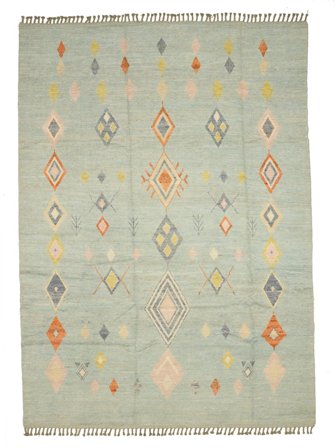 Noué À La Main Berbère Style Tapis 275X381 De Laine Grand