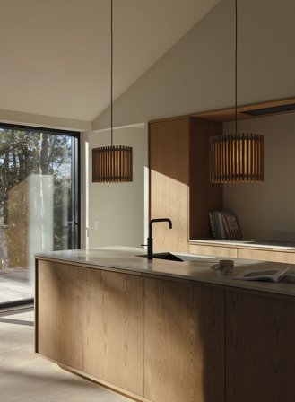 Komorebi Medium rektangulær - mørk eik