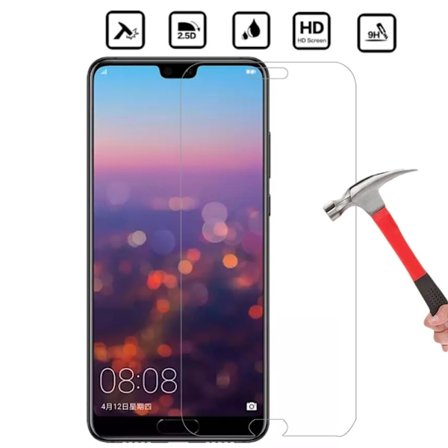 Huawei P20 Pro skærmbeskytter 9H passer til cover, etui, høretelefoner -