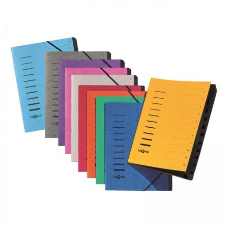 PAGNA Ordnungsmappe 7 Fächer 1-7 gelb