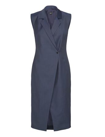 Delibea Knælang Kjole Blue BOSS