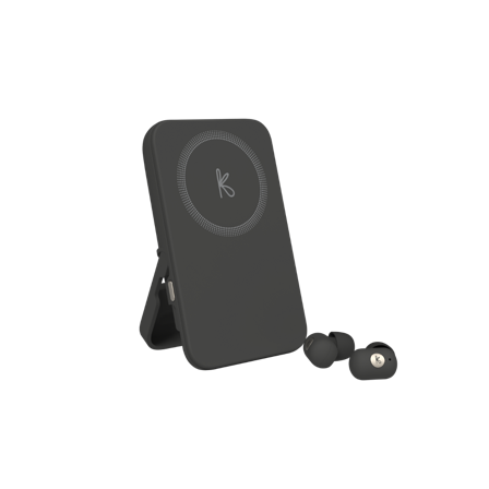 Kreafunk toCHARGE GO - Powerbank, Sort, Trådløs Opladning, ANC, Vandafvisende