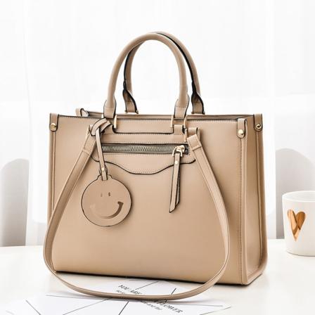 Kvinder Dame Håndtaske Retro One-Soulder Crossbody Stor Kapacitet Personlighed Enkel Dametaske Apricot