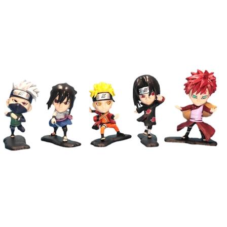 5 st Uzumaki Kakashi Itachi Naruto Actionfigur leksaksmodell