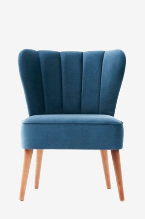 Hanah Home - Fåtölj - Layla - Blå - Fåtöljer - Från Homeroom