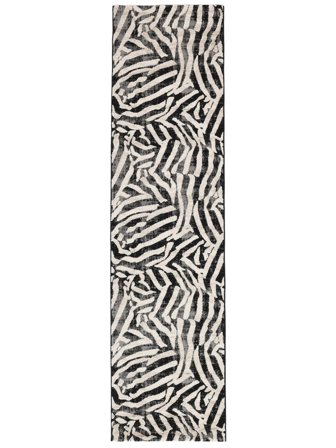 Nalori 80X300 Small Black/Beige Runner Rug