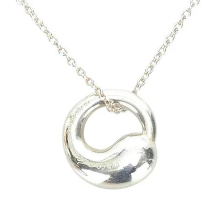Tiffany & Co. Pre-owned, Pre-owned Metal necklaces Grijs, Dames, Maat:ONE Size