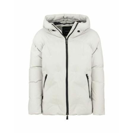Herno, Short down jacket with hood Wit, Dames, Maat:XS,stof