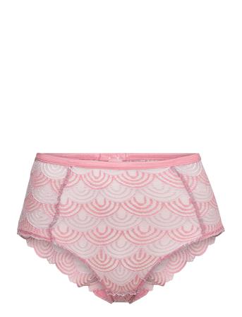 Aurora Lace Highwaist Brief Pink Understatement Underwear