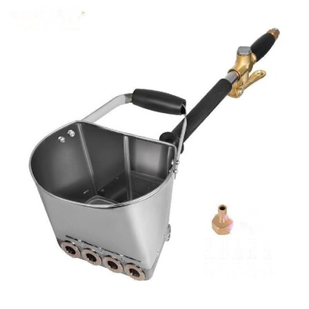 Cement Sprøjtepistol - 4 Dyse Tragthopper, Rustfrit Stål, Letvægts & Kompakt - VEVOR