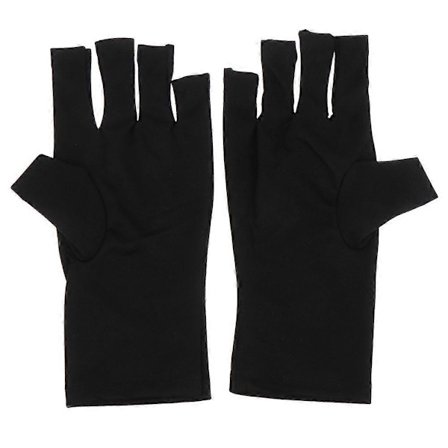 1 Par UV Handsker UV Beskyttelseshandsker Gel Manicure Beskyttelse UV Lys Handsker til Gel Negle