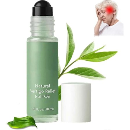 Anti-Dizzy Roll-On, Vertigo Ease Roller 10ml, luonnollisia ja nopeavaikutteisia eteerisiä öljyjä huimauksen ja pyörrytyksen tukemiseen, nopea apu 